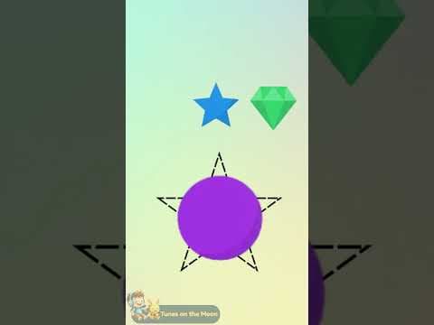 Which One Is a Star? โญ | Shapes Learning for Kids | #tunesonthemoon #shapes