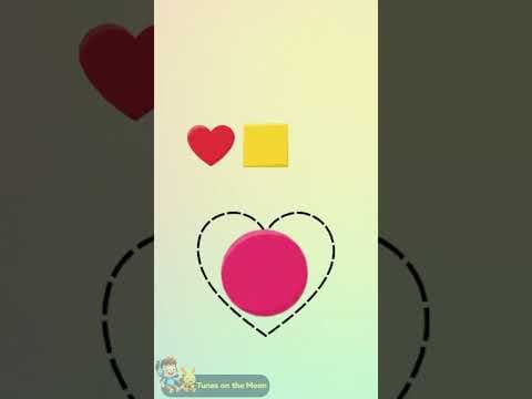 Can You Find the Heart? โค๏ธ | Learn Shapes for Kids | #tunesonthemoon #shapes